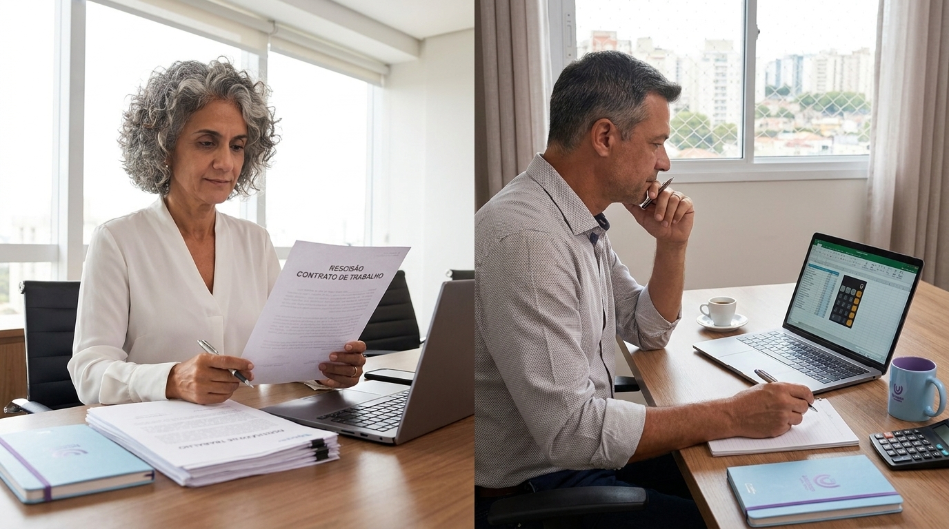 Rescisão CLT vs PJ: direitos, cálculos e diferenças