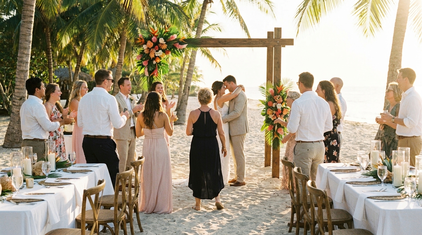 Orçamento casamento pé na areia 2026: valores e soluções