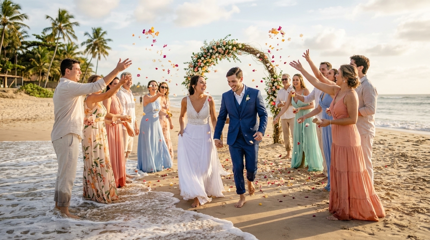 Melhores praias para casar pé na areia no Brasil