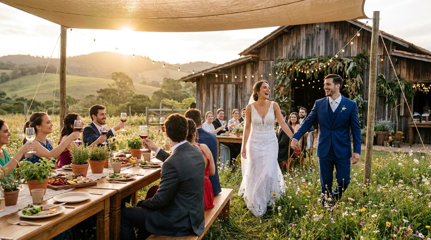 Guia 360°: 15 ideias de casamento no campo sustentável