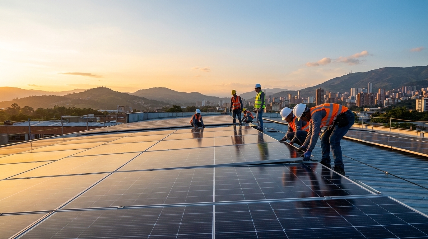Cómo contratar energía solar para empresas en Colombia