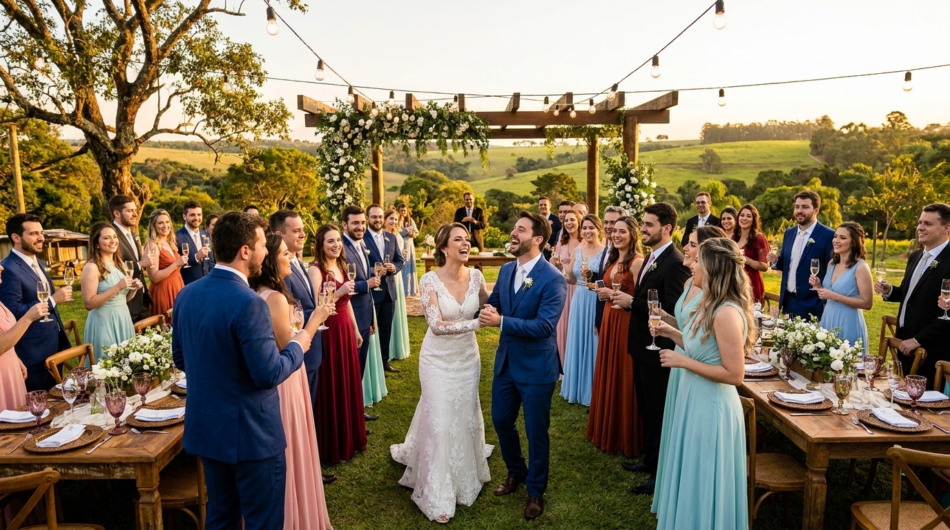 15 ideias de casamento ao ar livre no interior de SP