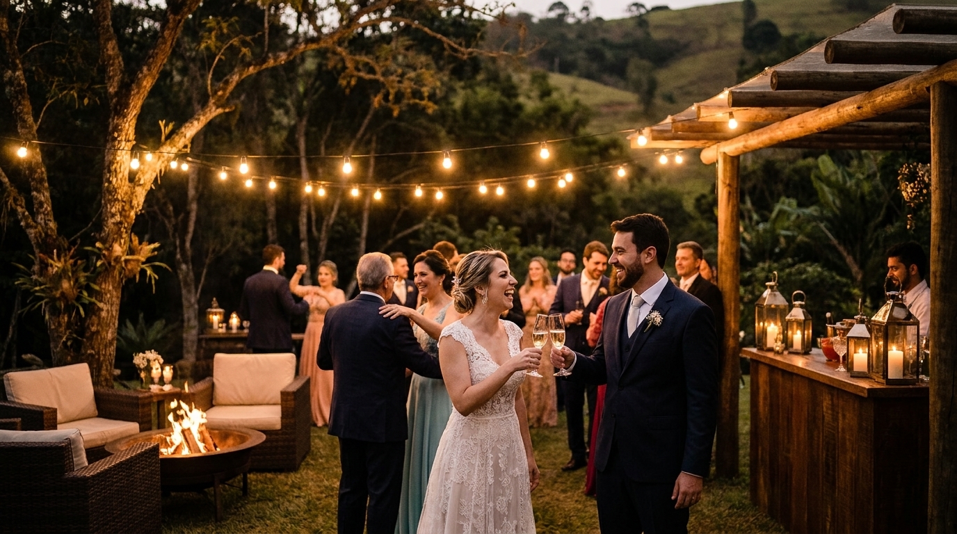 Casamento à noite no interior de SP: ideias e dicas únicas