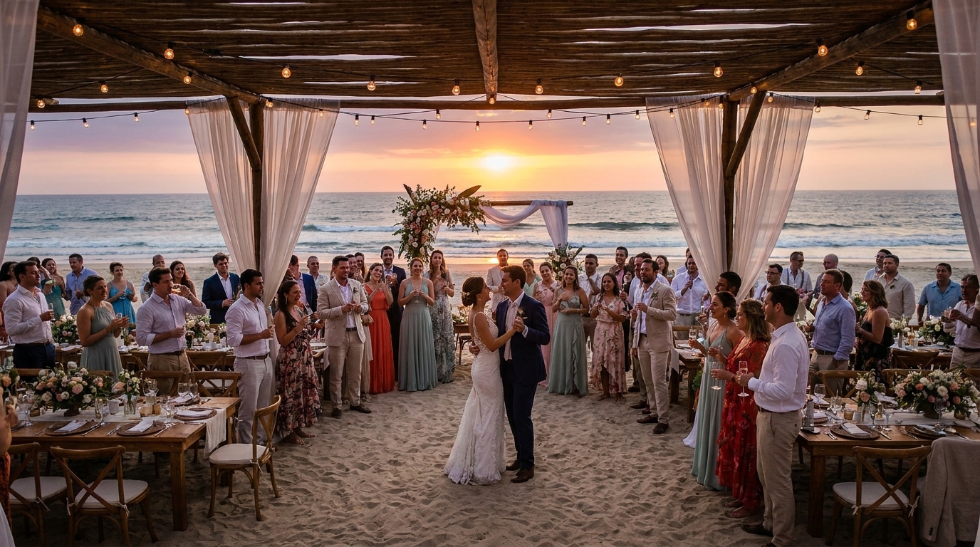 Quanto custa casamento pé na areia para 100 convidados
