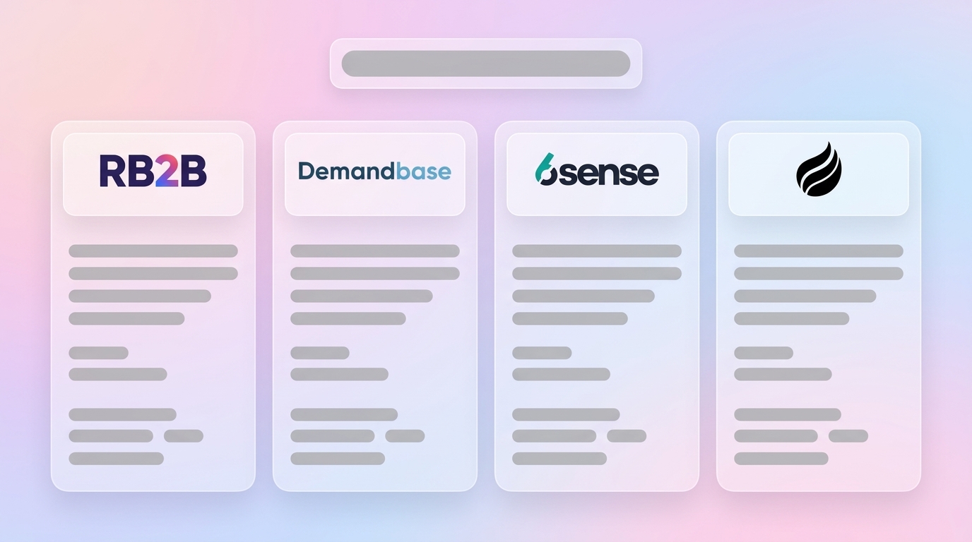 RB2B vs Demandbase vs 6sense: 2026 SMB Visitor ID Guide