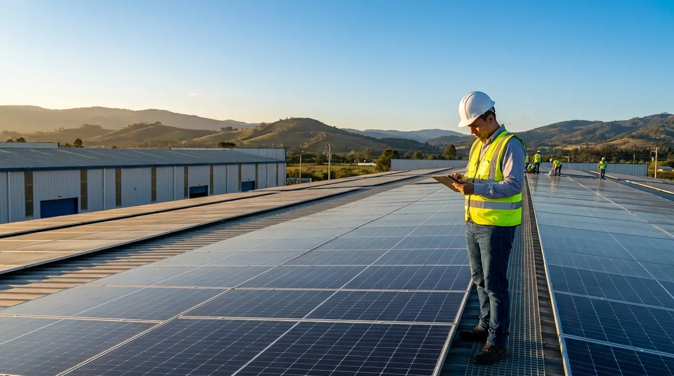 Energía renovable para manufactura Colombia: guía 2026