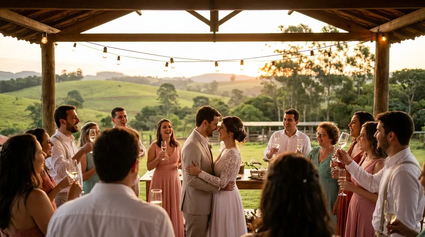 Melhores destinos de casamento no campo no Brasil em 2026