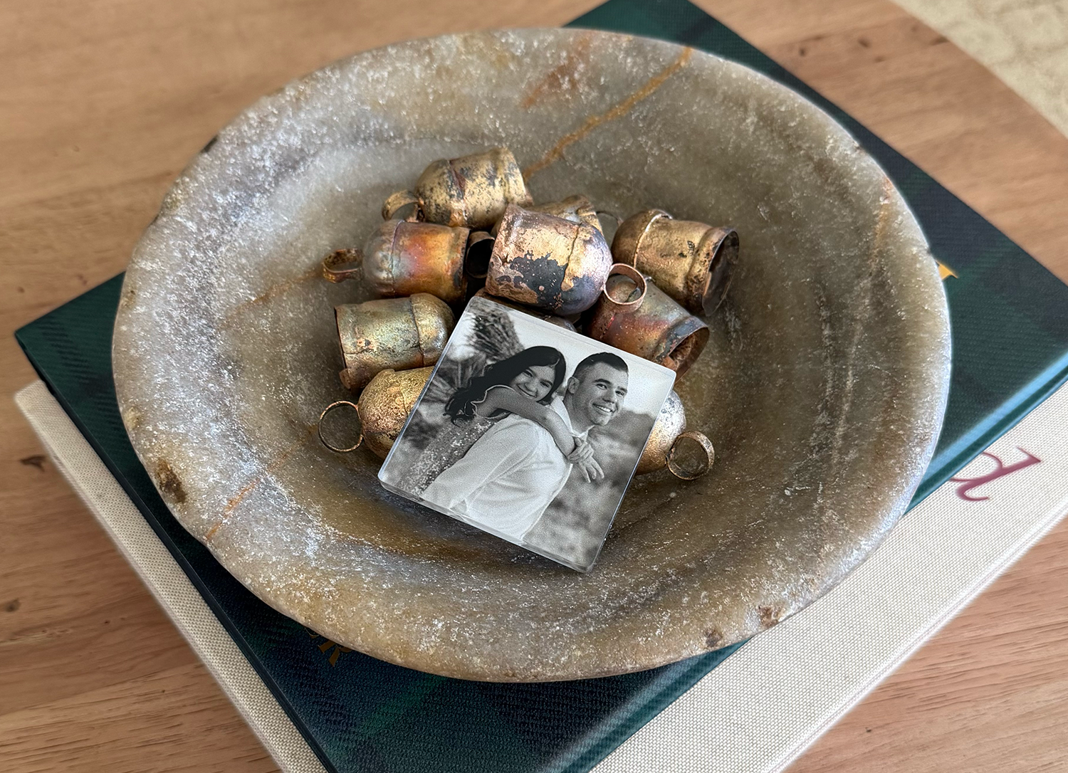Acrylic Magnet with personalized photo of a father and daughter