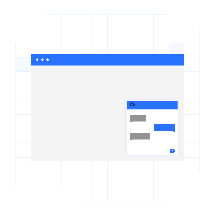 Plura Webchat interface showing AI-powered website messaging, automated customer support, and real-time engagement tools.