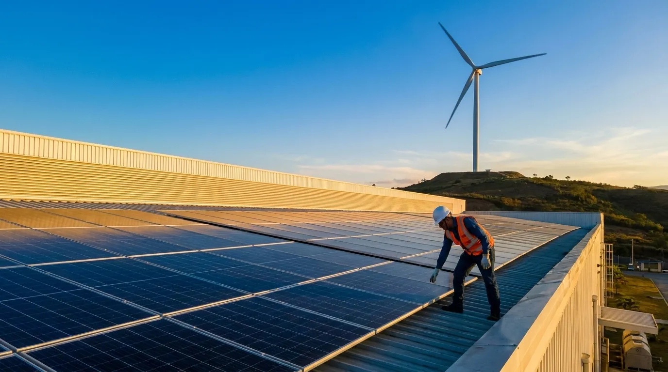 Energía renovable para el sector manufacturero: guía 2026