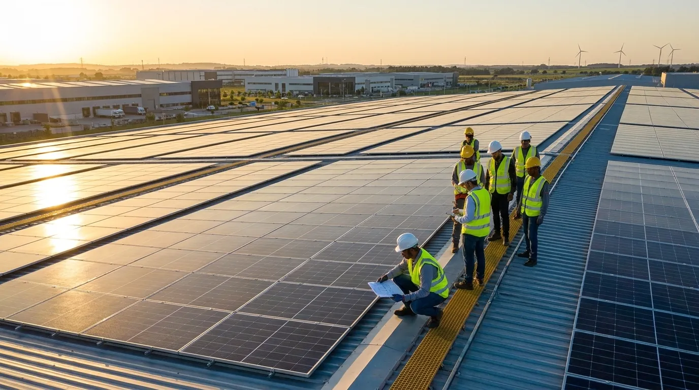 Energía solar con financiamiento bancario para empresas