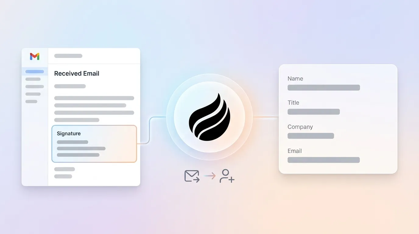 How to Create Contacts from Email Signatures