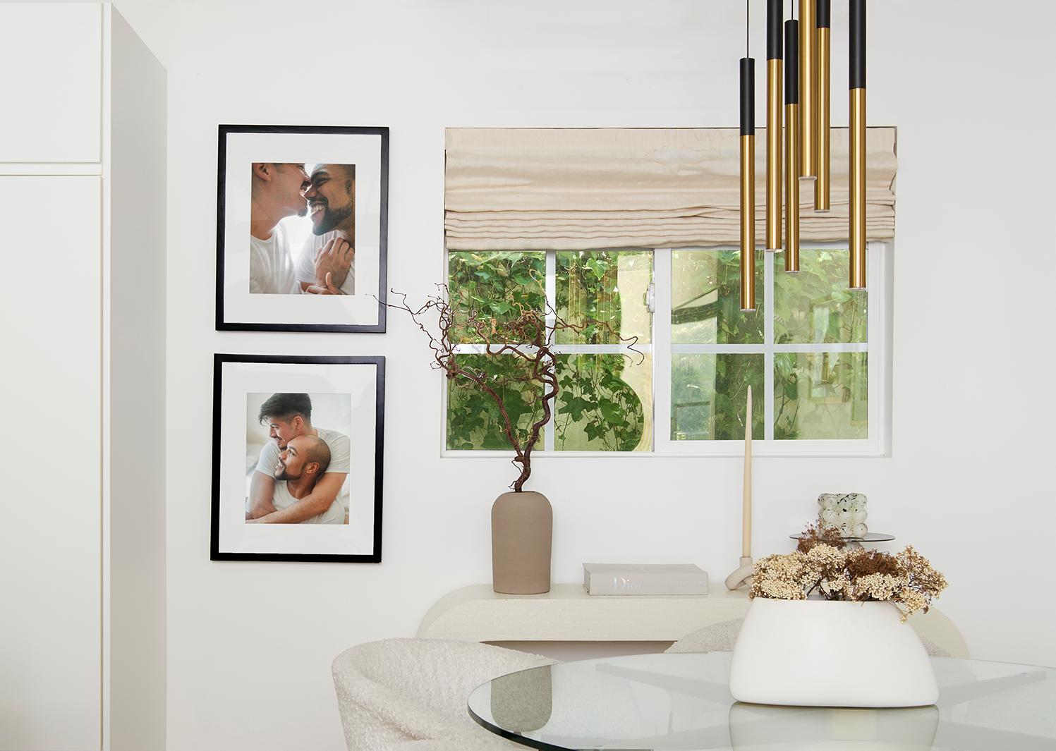 Classic Stack II gallery wall in dining area
