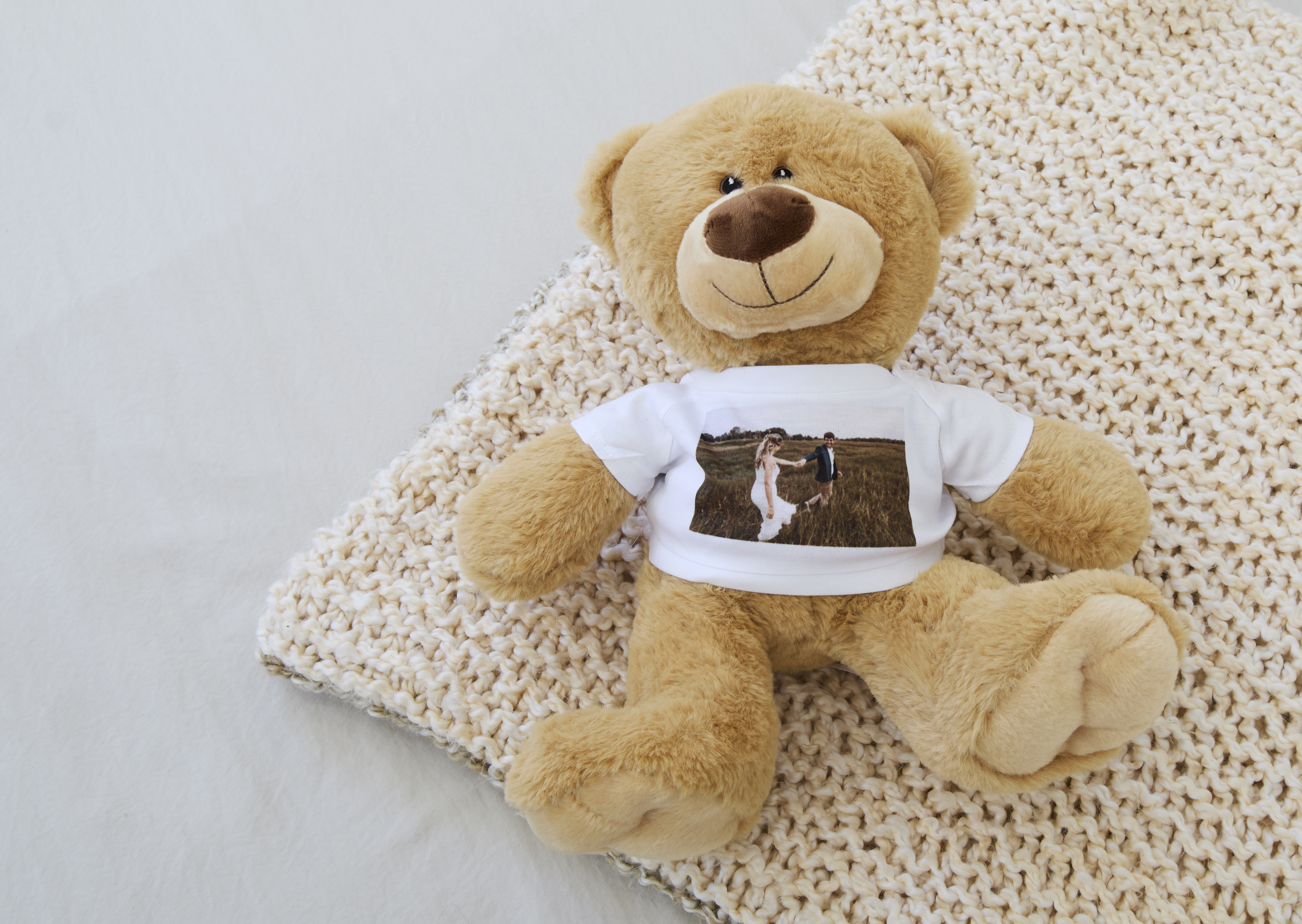 Personalized Teddy Bear with photo of a couple
