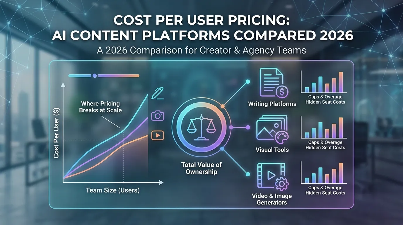 Cost Per User Pricing: AI Content Platforms Compared 2026