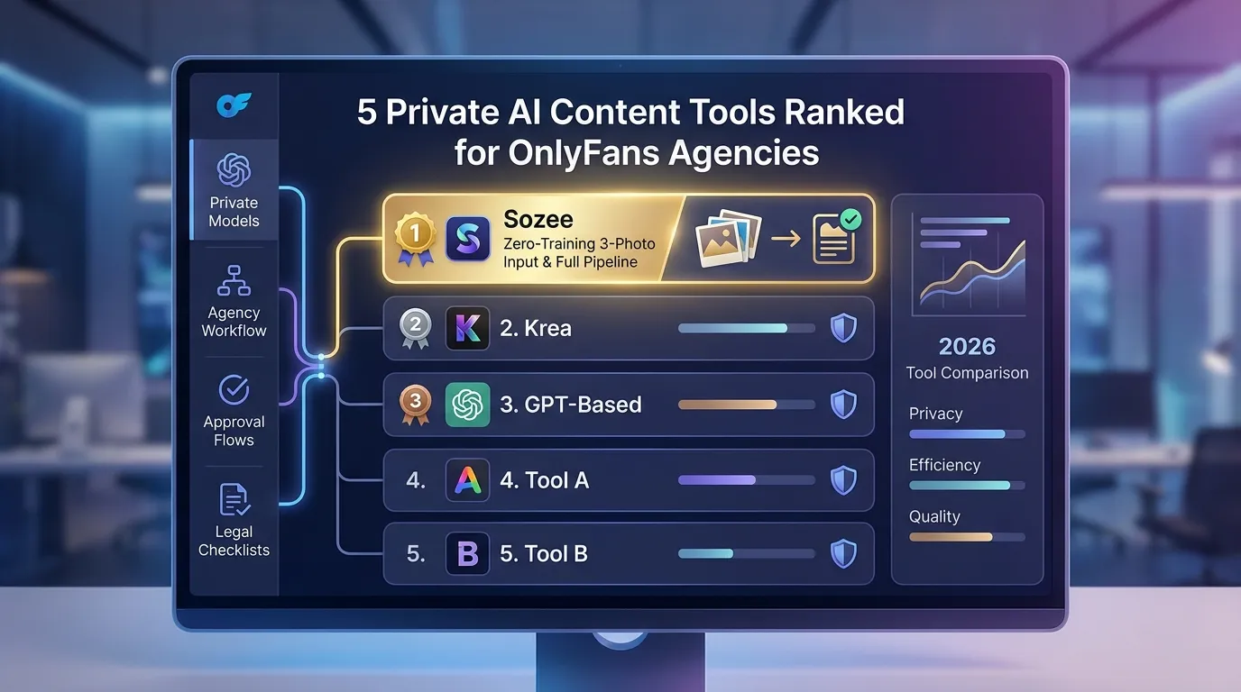 5 Private AI Content Tools Ranked for OnlyFans Agencies