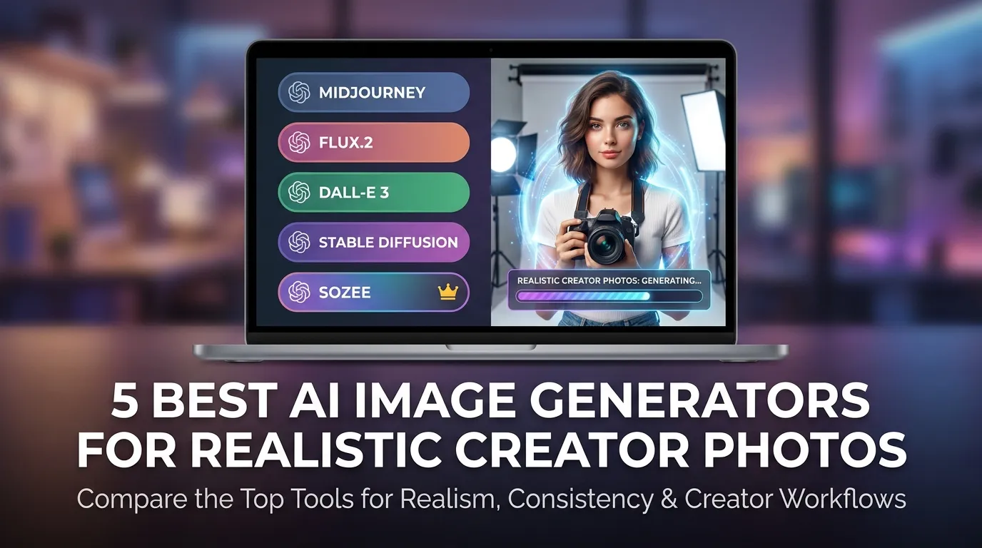 5 Best AI Image Generators for Realistic Creator Photos