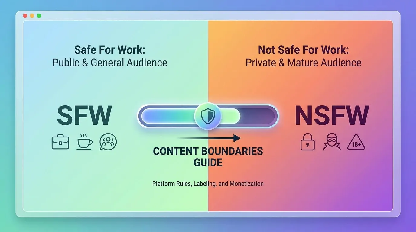 SFW vs NSFW Content: A Creator's Guide to Boundaries