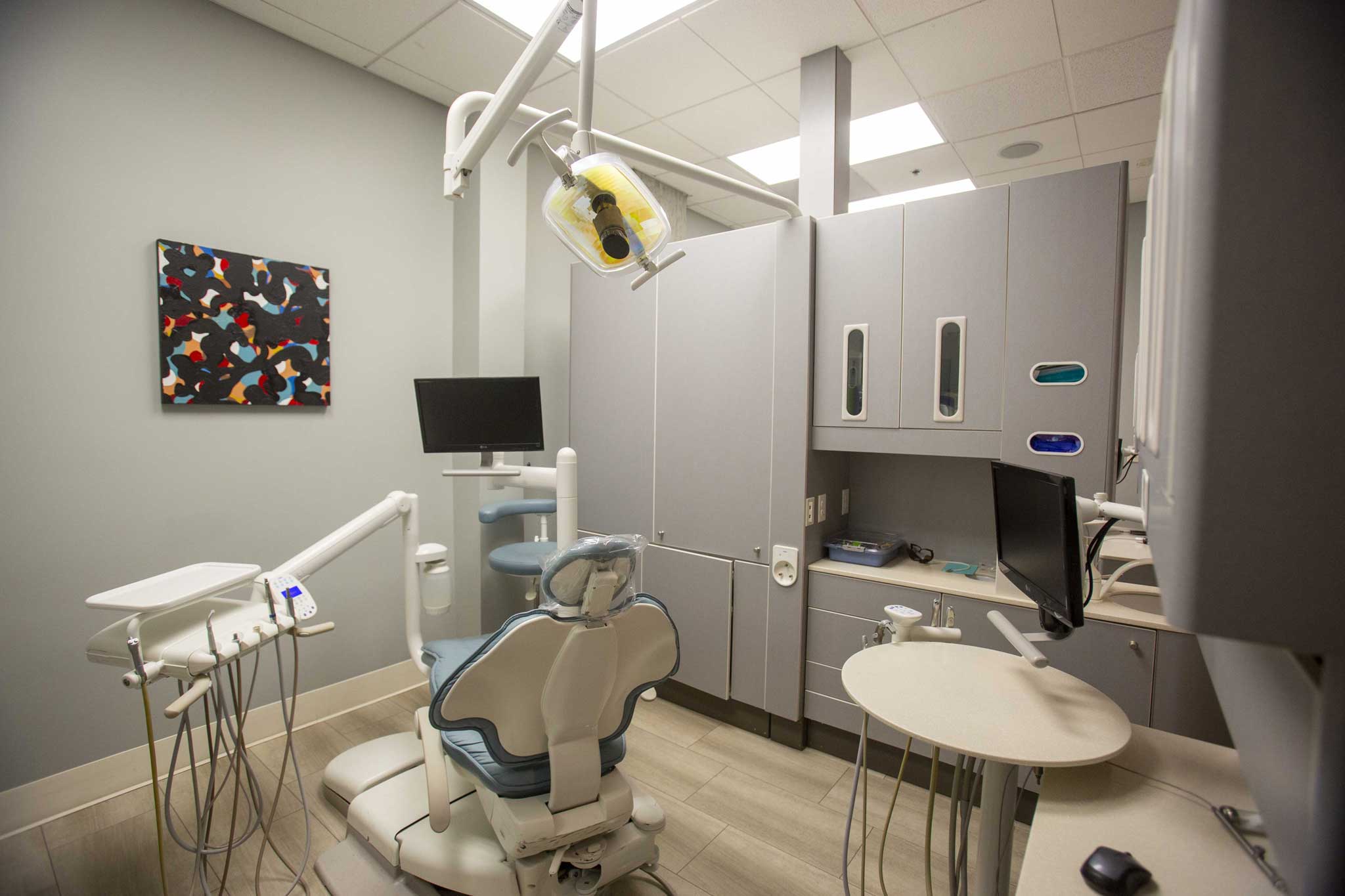 Sedation dentistry: D2O offers a full spectrum — oral conscious sedation, nitrous oxide, and IV sedation — matched to the patient's anxiety level and the length of the procedure.