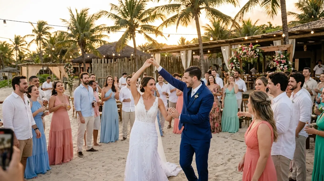 Como organizar casamento na praia em Trancoso: guia 2026