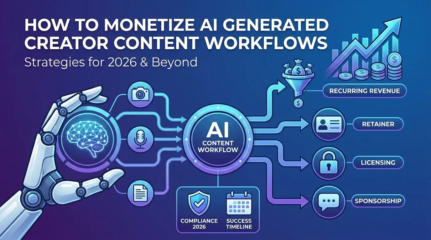 How to Monetize AI Generated Creator Content Workflows