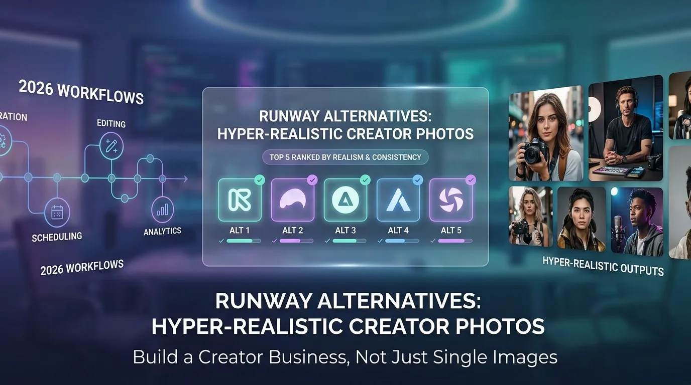 Runway Alternatives for Hyper-Realistic AI Creator Photos