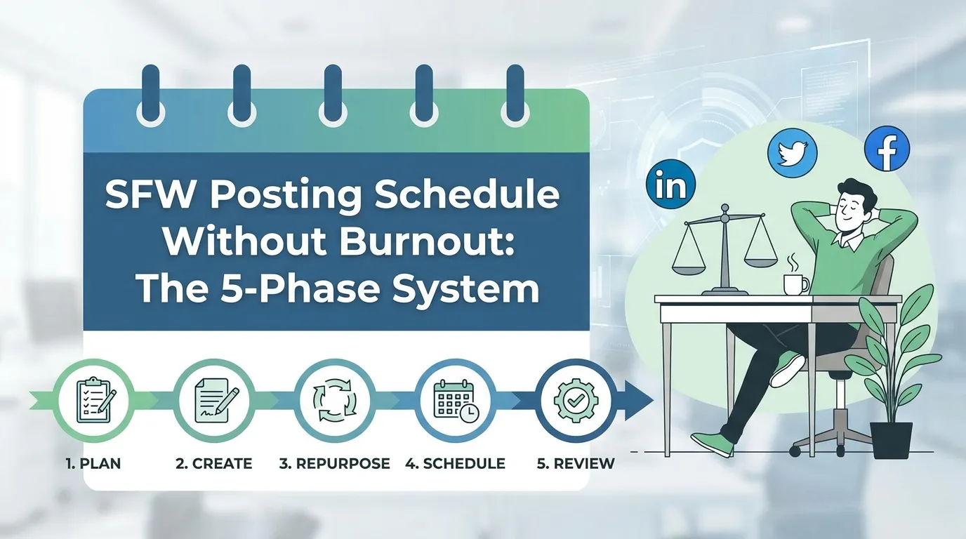 SFW Posting Schedule Without Burnout: The 5-Phase System
