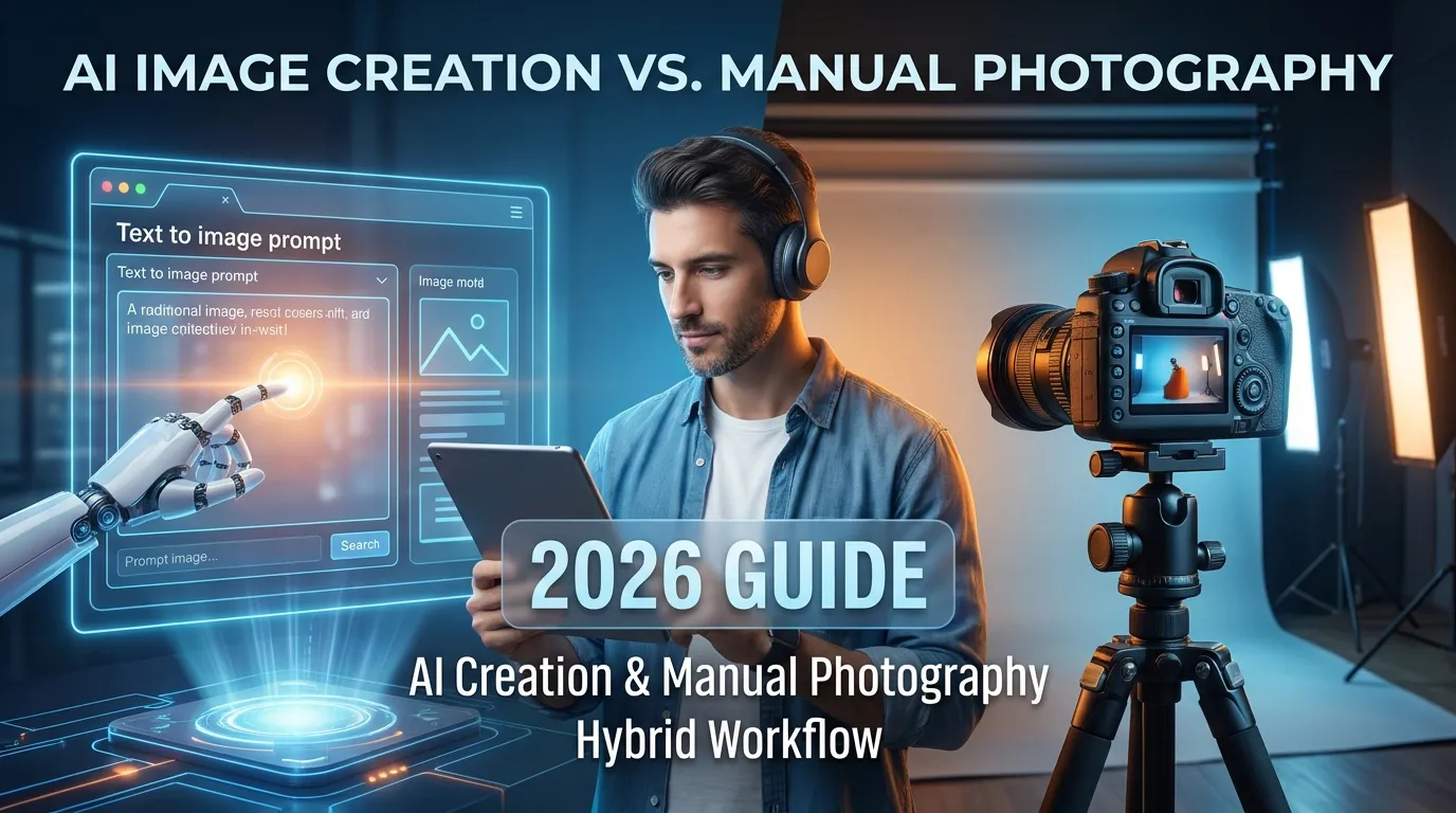 AI Image Creation vs Manual Photography: 2026 Guide