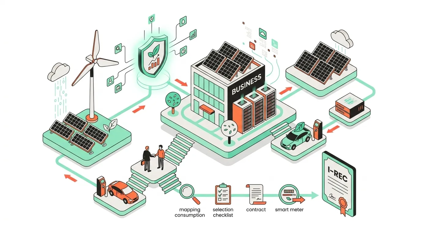 Como escolher fornecedor de energia renovável com ESG