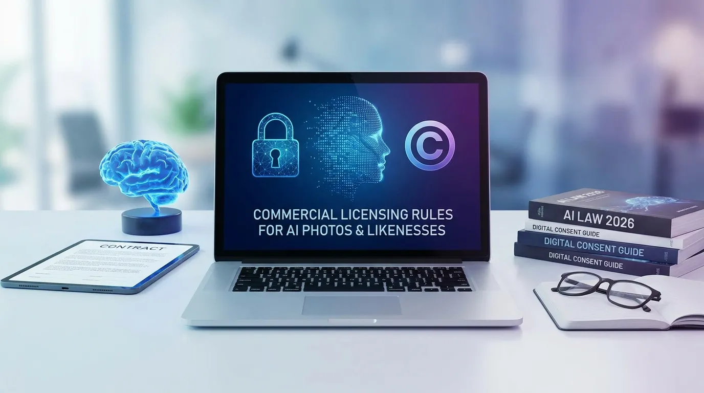 Commercial Licensing Rules for AI Photos & Likenesses