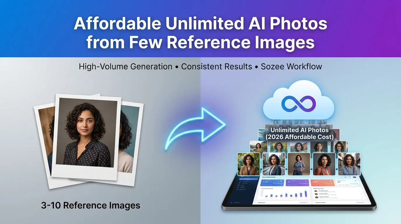 Affordable Unlimited AI Photos from Few Reference Images