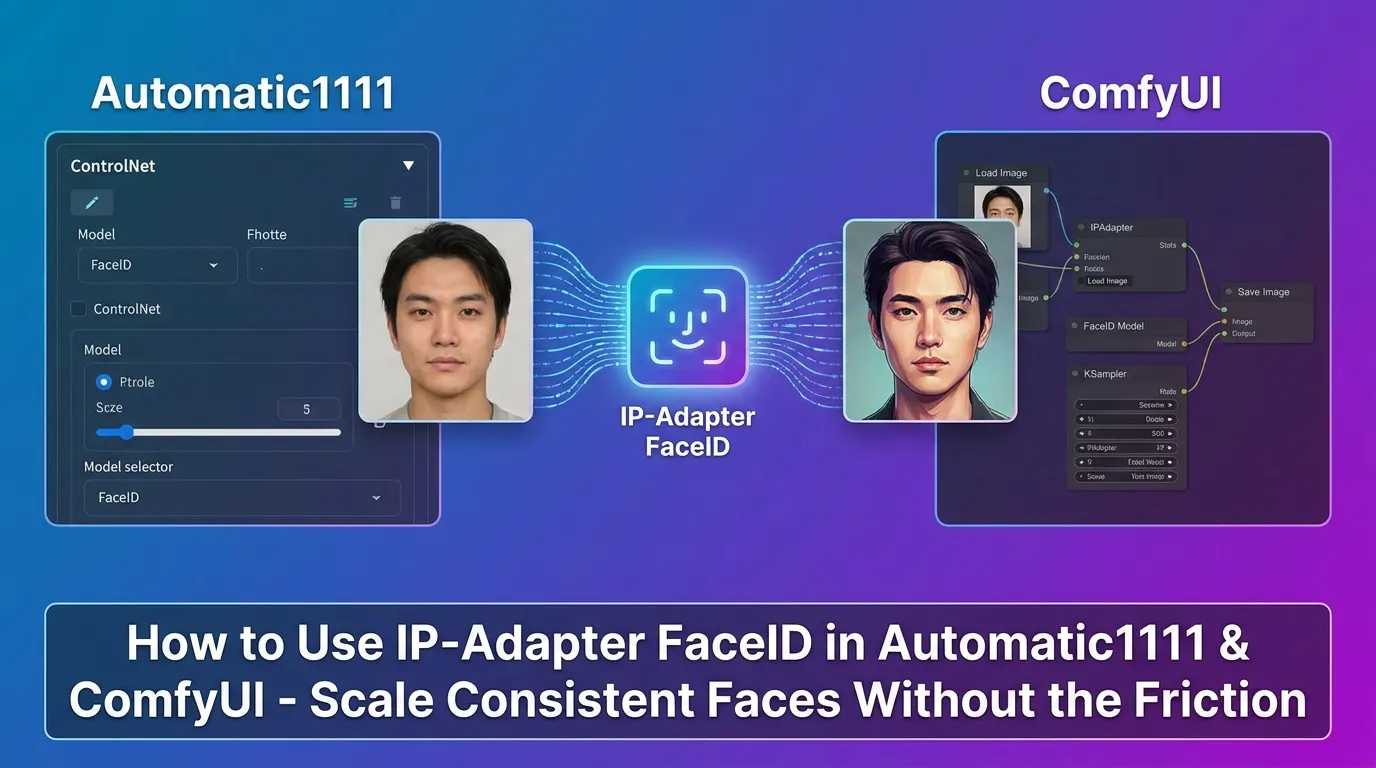 How to Use IP-Adapter FaceID in Automatic1111 & ComfyUI