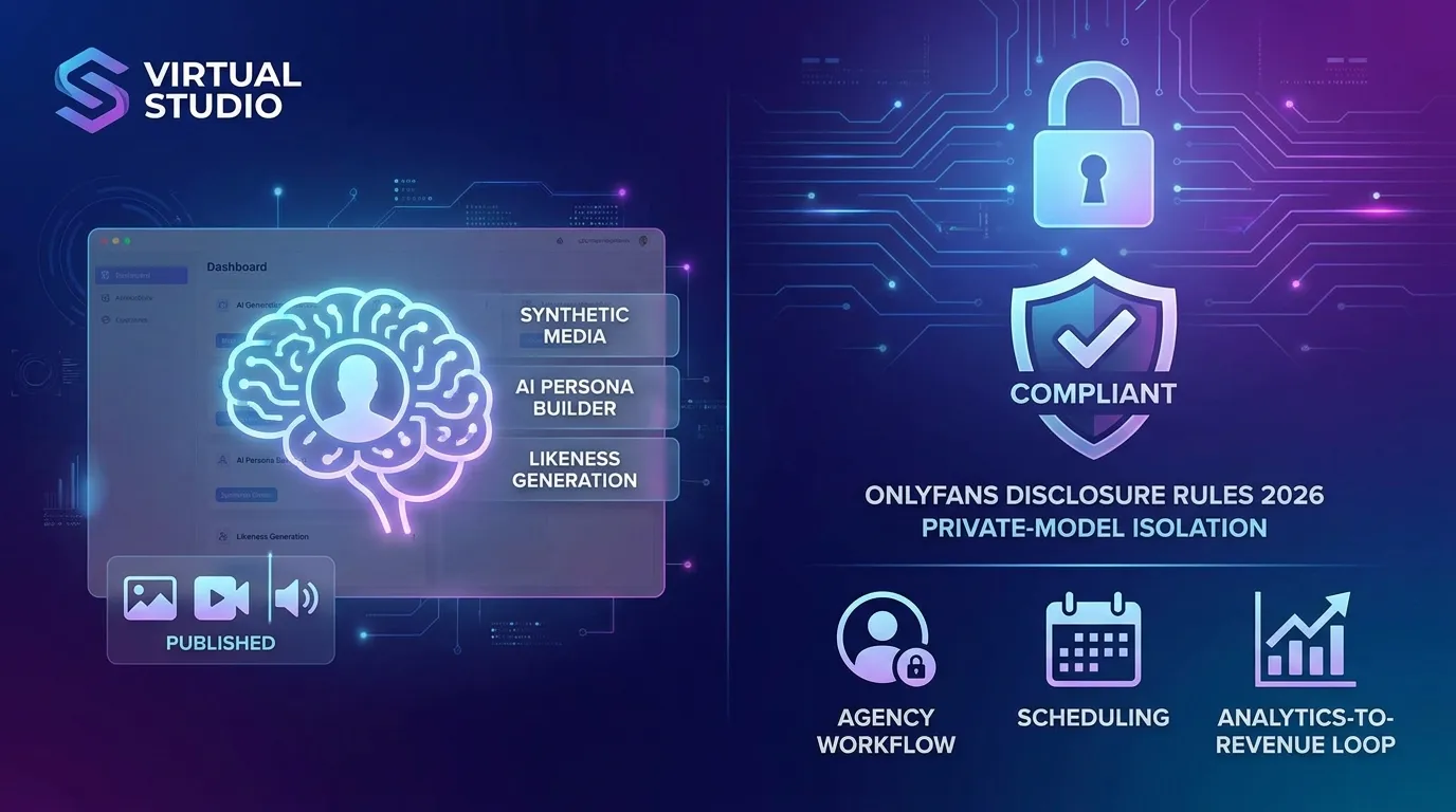 Synthetic Media Virtual Content Studio for OnlyFans Creators
