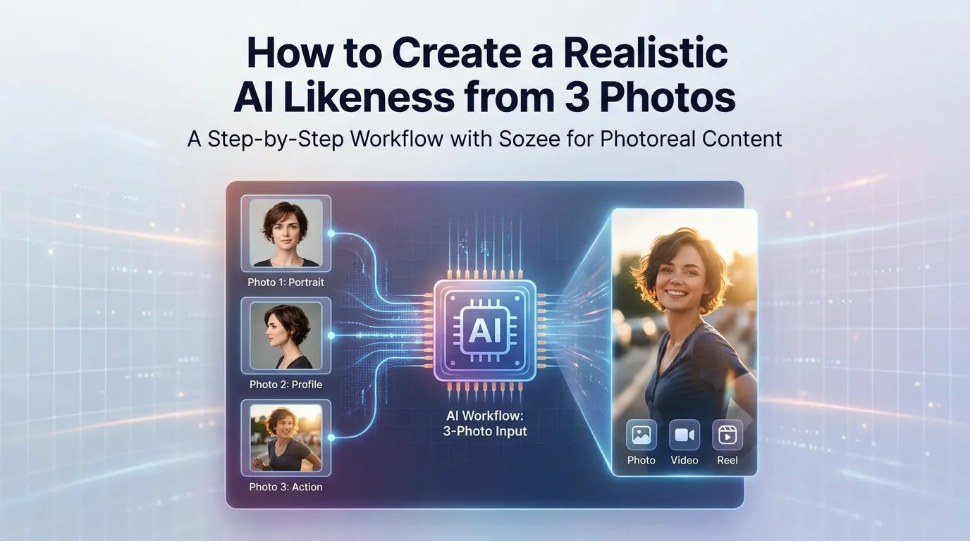 How to Create a Realistic AI Likeness from 3 Photos
