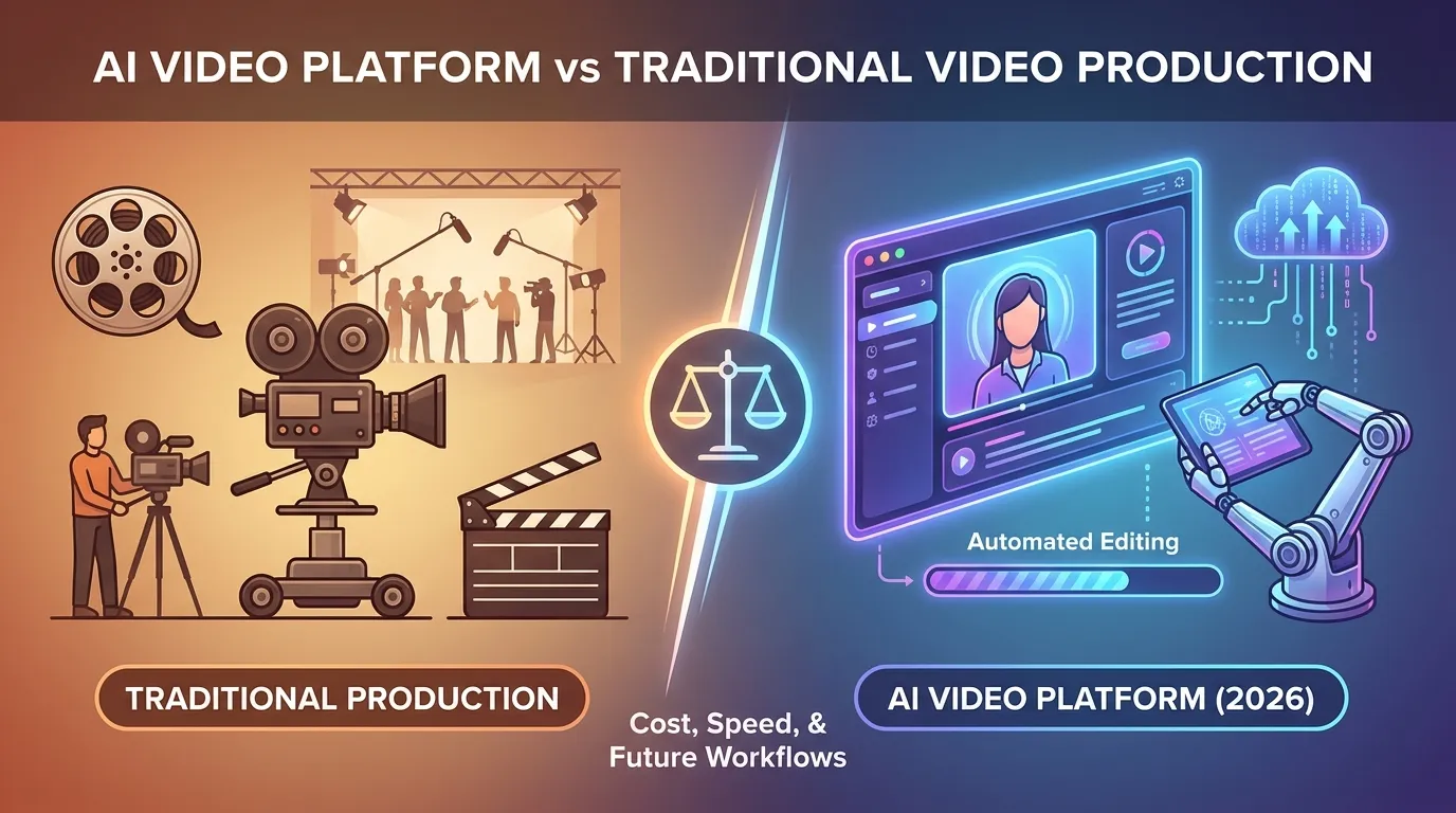 AI Video Platform vs Traditional Video Production in 2026