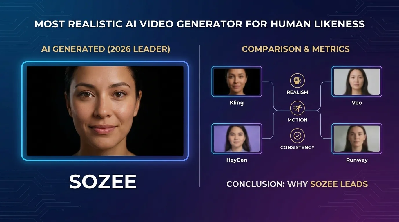 Most Realistic AI Video Generator for Human Likeness