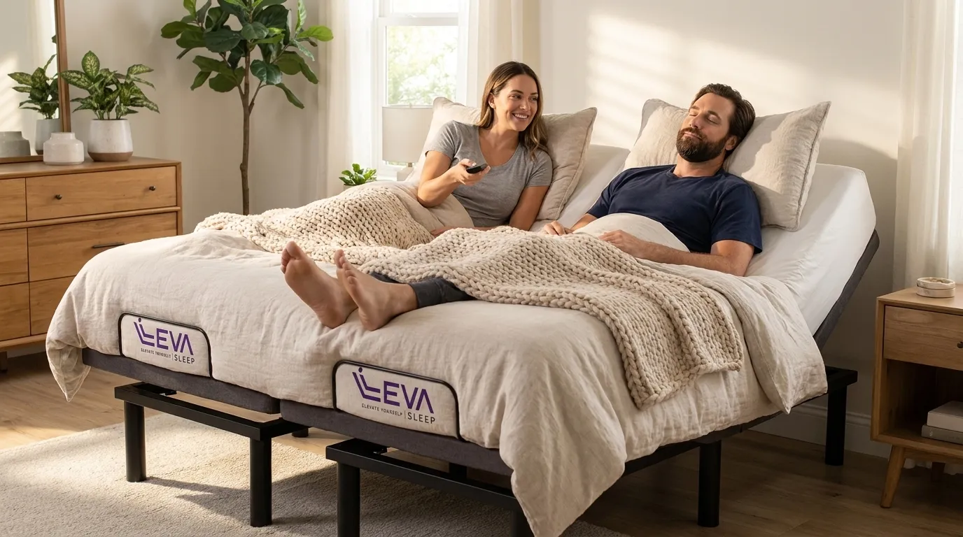 Best Queen Adjustable Bed Frame for Couples with Back Pain