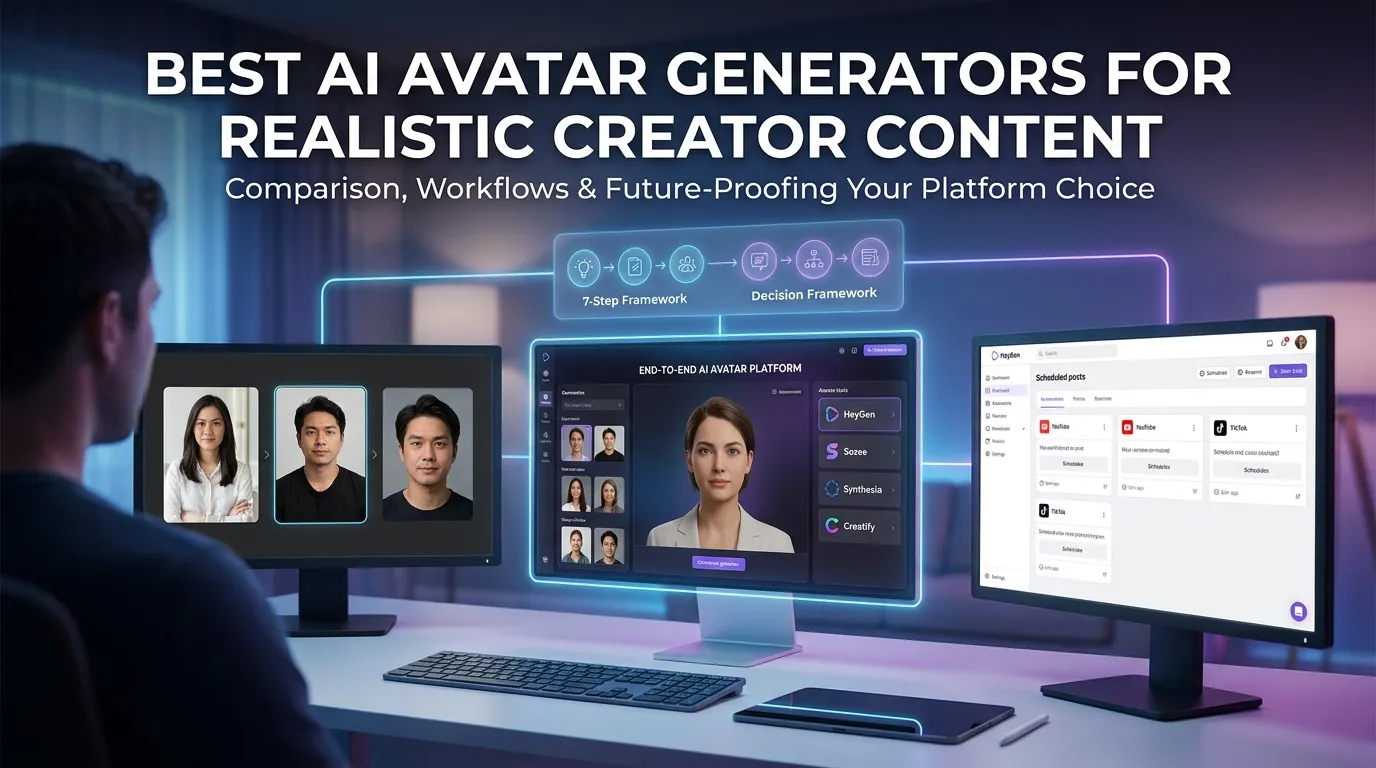 Best AI Avatar Generators for Realistic Creator Content