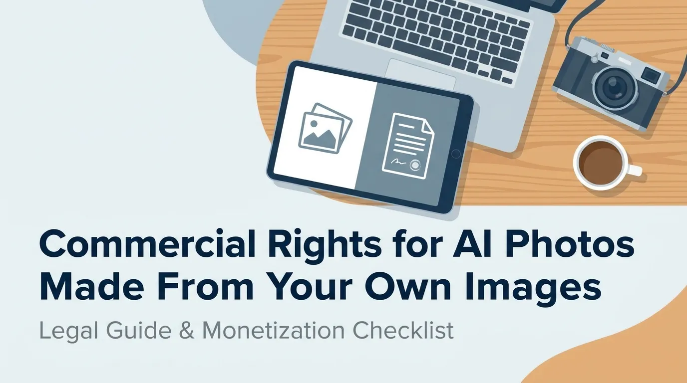 Commercial Rights for AI Photos Made From Your Own Images