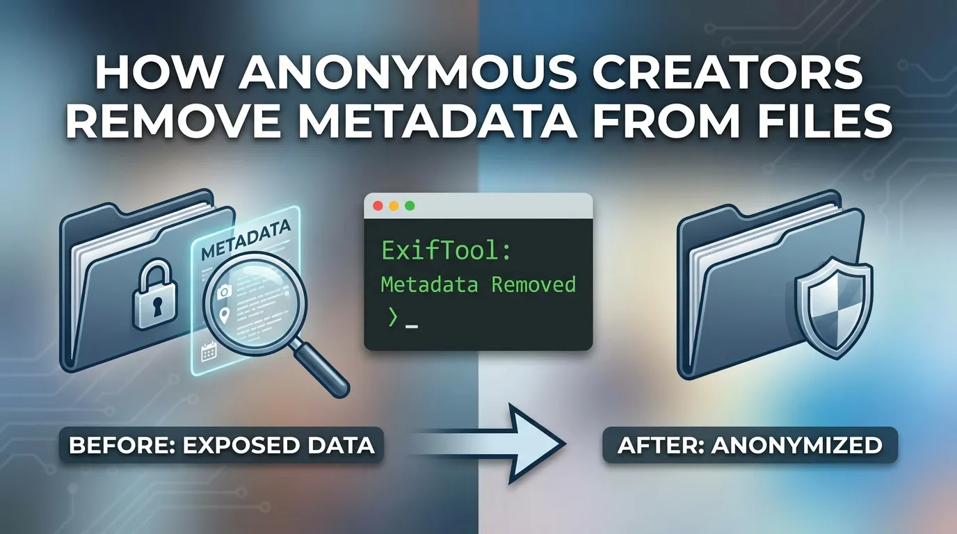 How Anonymous Creators Can Remove Metadata from Files