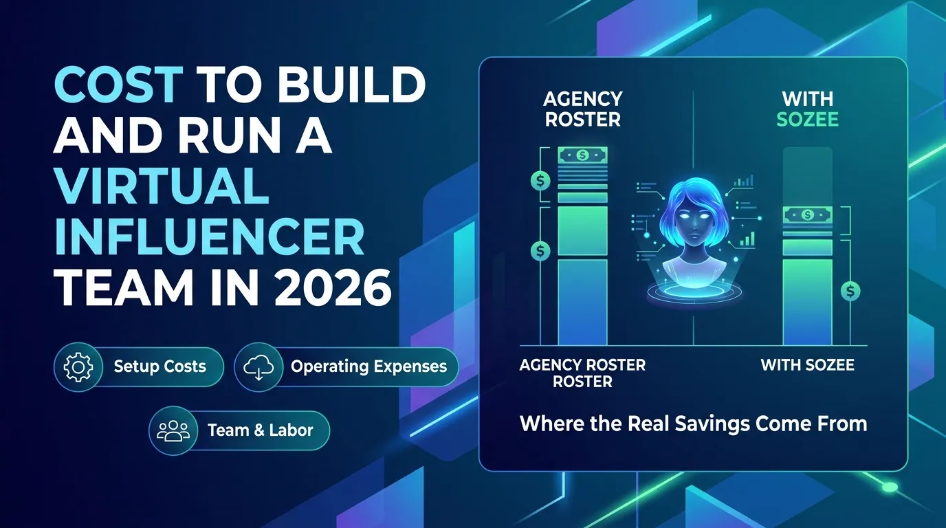 Cost to Build and Run a Virtual Influencer Team in 2026