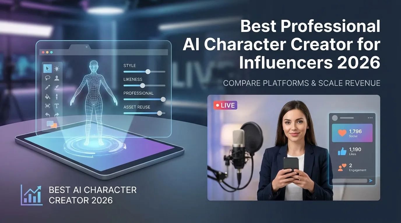 Best Professional AI Character Creator for Influencers 2026
