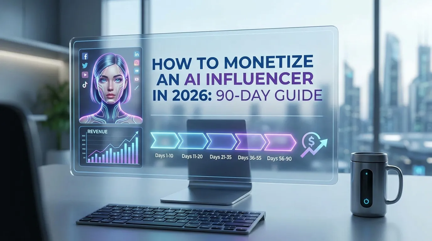 How to Monetize an AI Influencer in 2026: 90-Day Guide