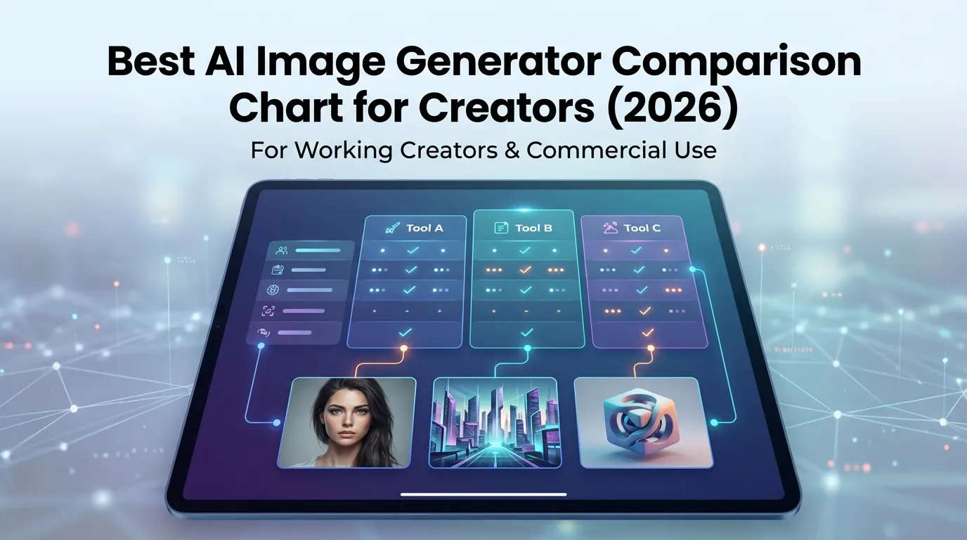Best AI Image Generator Comparison Chart for Creators (2026)