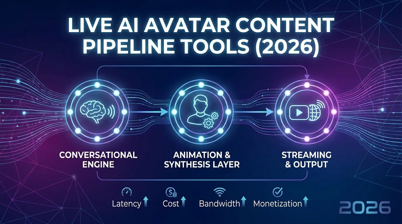 Live AI Avatar Content Pipeline Tools (2026)