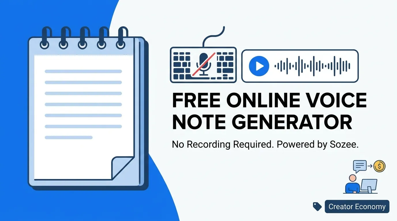Free Online Voice Note Generator: No Recording Required