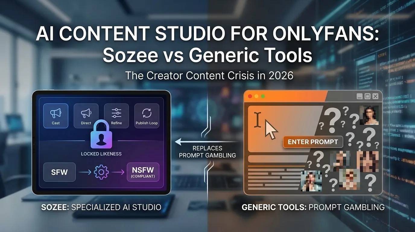 AI Content Studio for OnlyFans: Sozee vs Generic Tools
