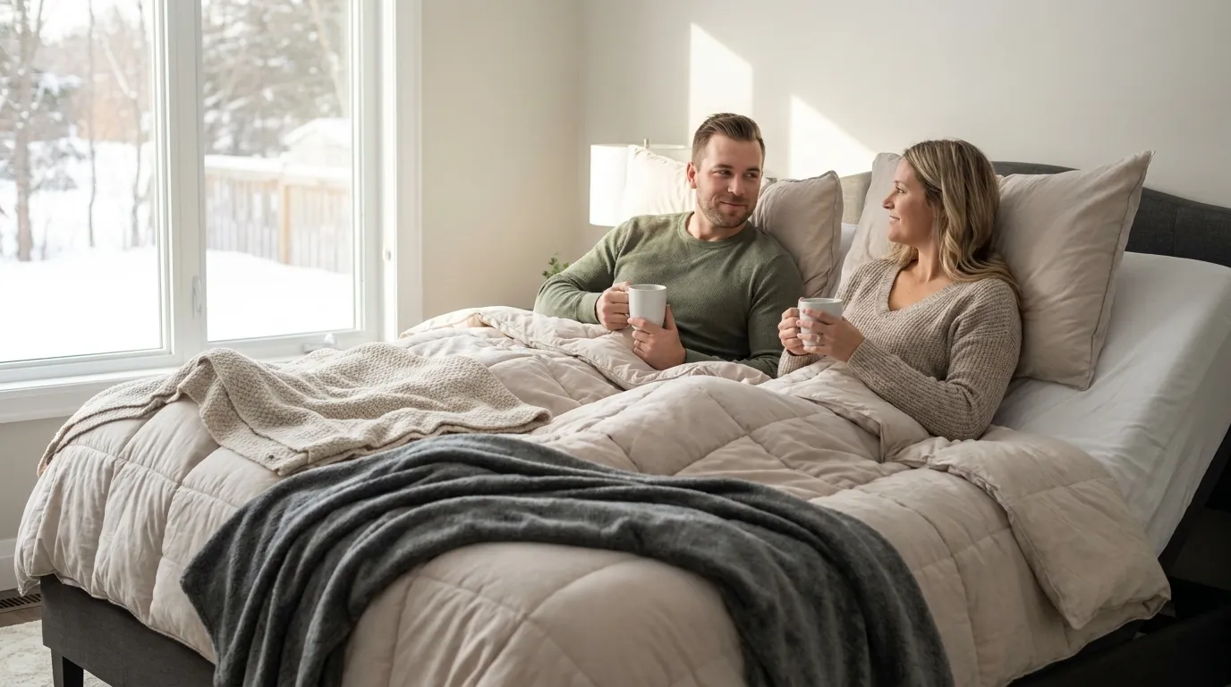 Best Split King Adjustable Beds in Canada for Couples