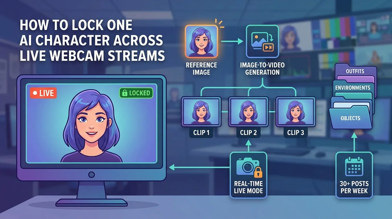 How to Lock One AI Character Across Live Webcam Streams