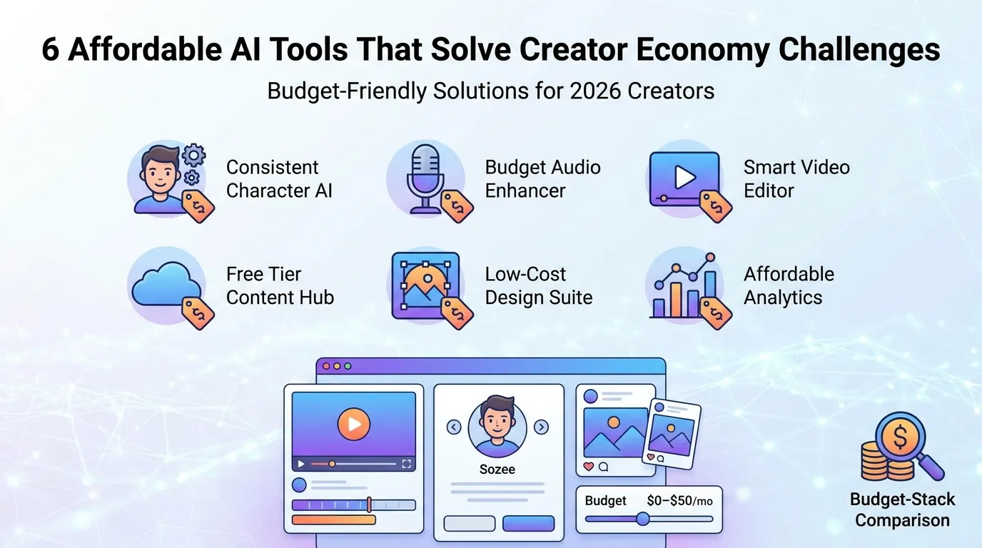 6 Affordable AI Tools That Solve Creator Economy Challenges